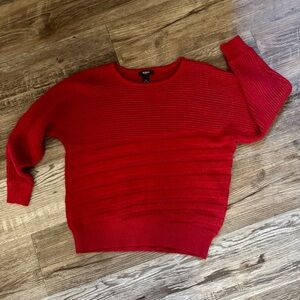 Alfani Red Crew Neck Sweater Size Petite Small